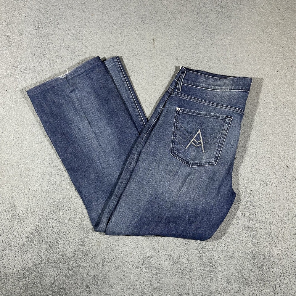 7 For All Mankind A Pkt Bootcut Jeans Men's 34 Blue Medium Wash Denim #3893